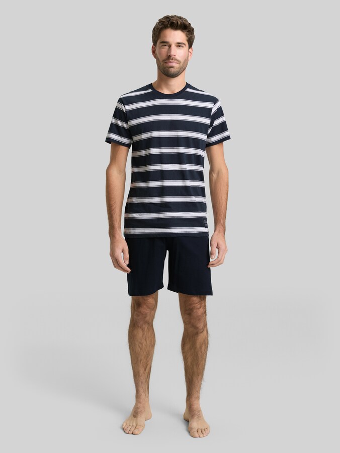 Pyjamaset van katoen door Men, blue stripe