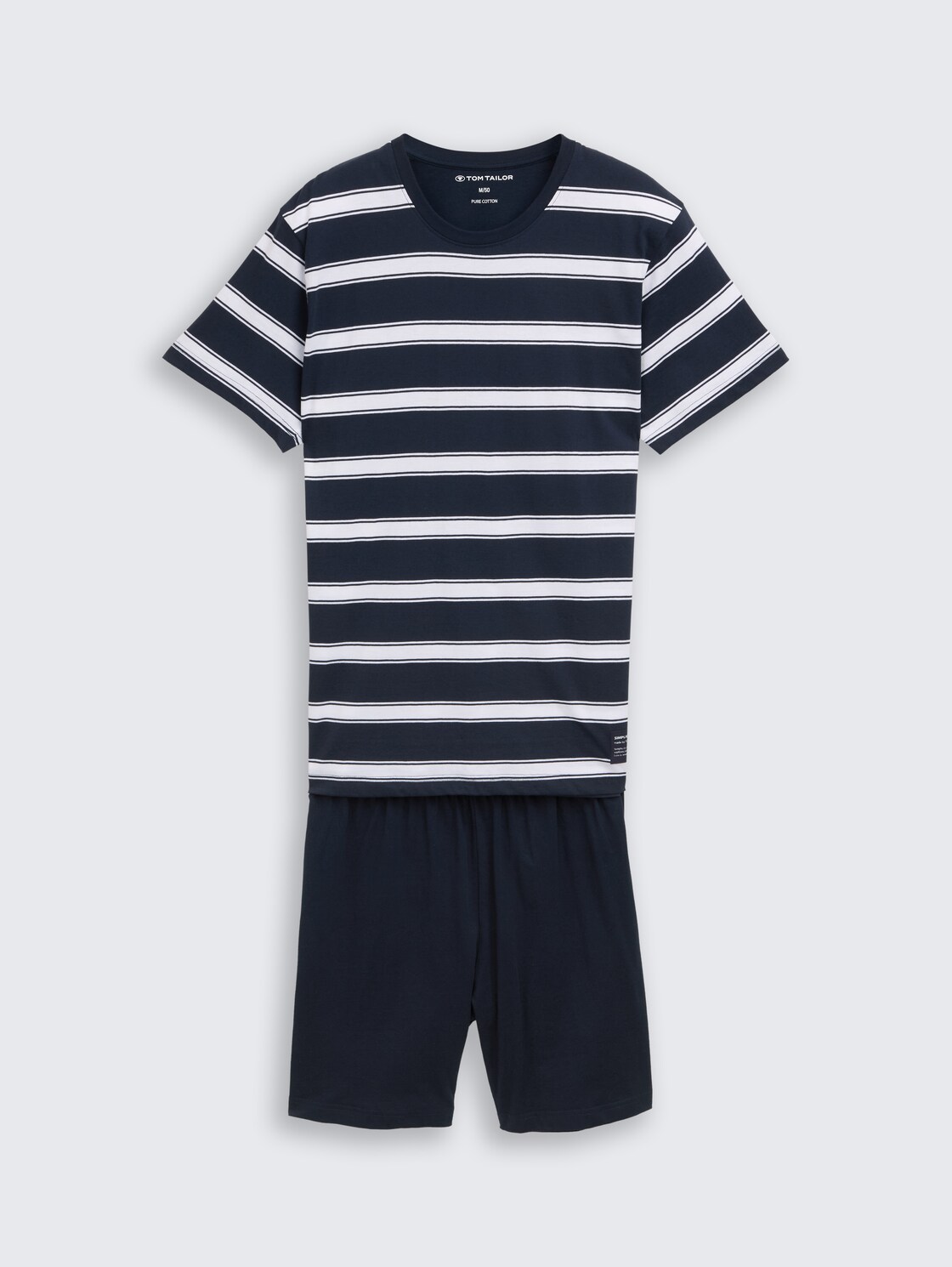 Pyjama-Set mit Streifenmuster - blue stripe - Vorder-Produkt-Ansicht