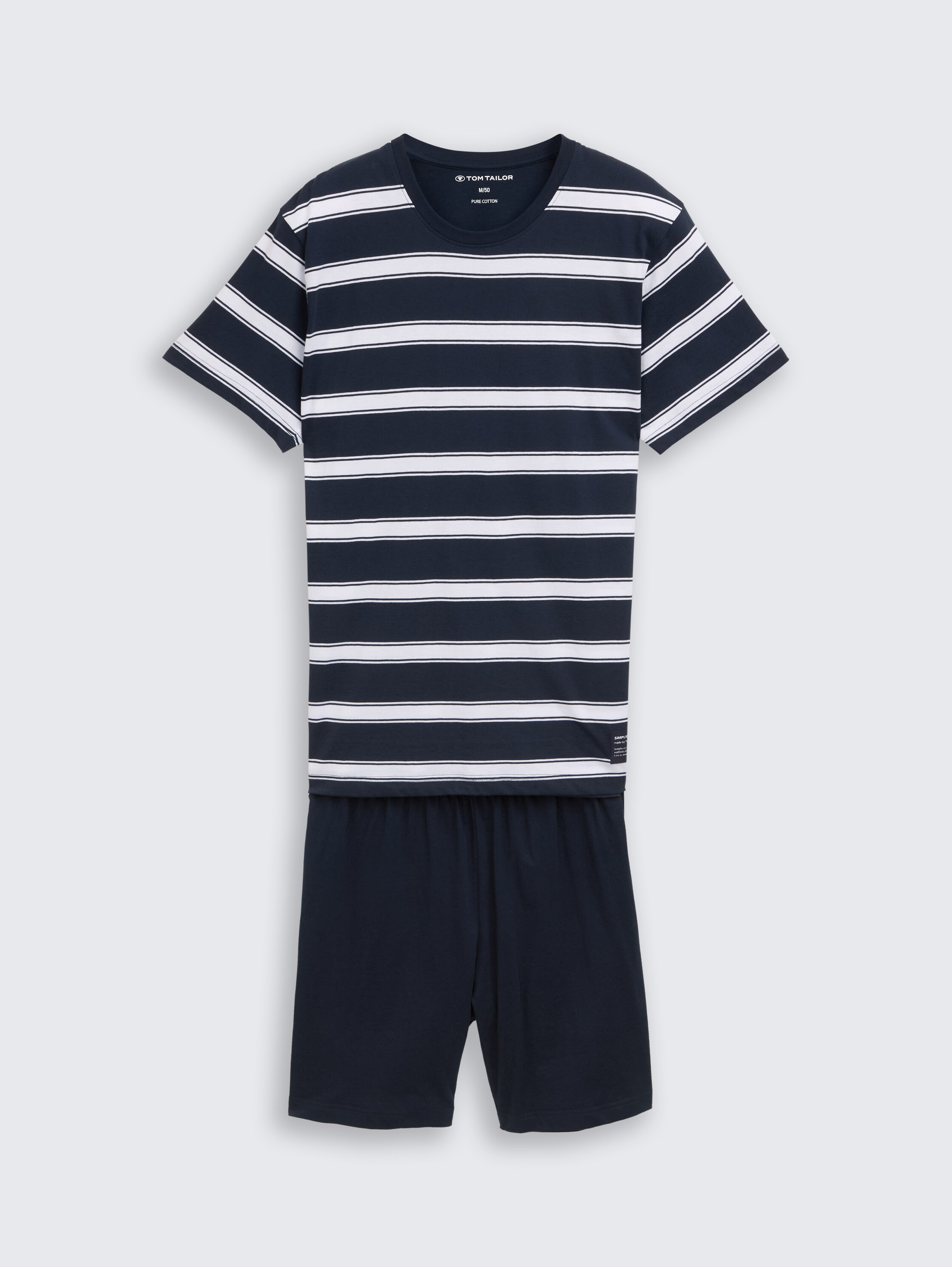 Pyjamaset met gestreept patroon - blue_stripe - 