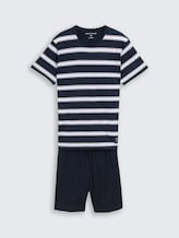 Pyjamaset met streepjesmotief - blue stripe - Product vooraanzicht