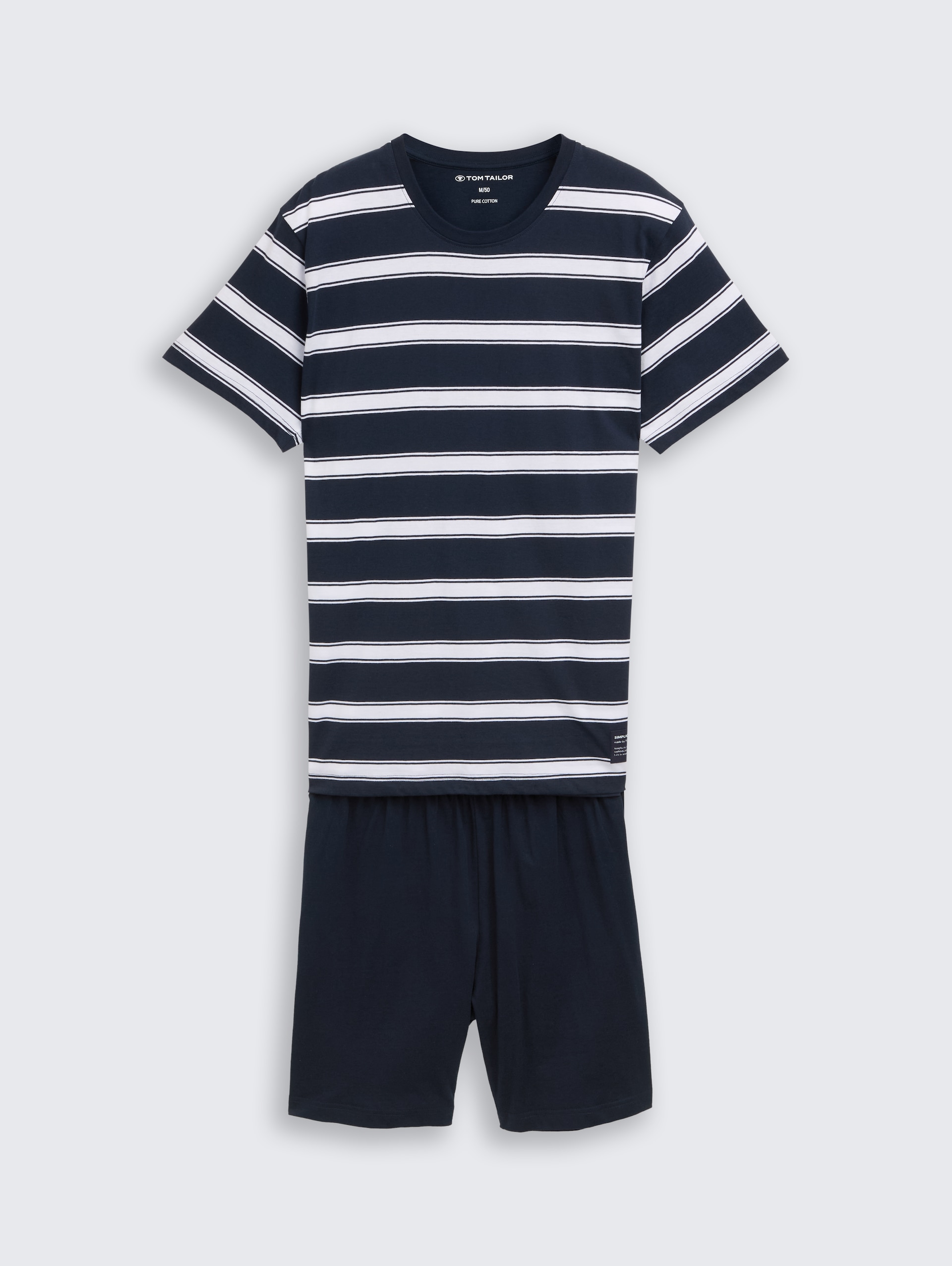 Pyjamaset met gestreept patroon - blue stripe - Product vooraanzicht