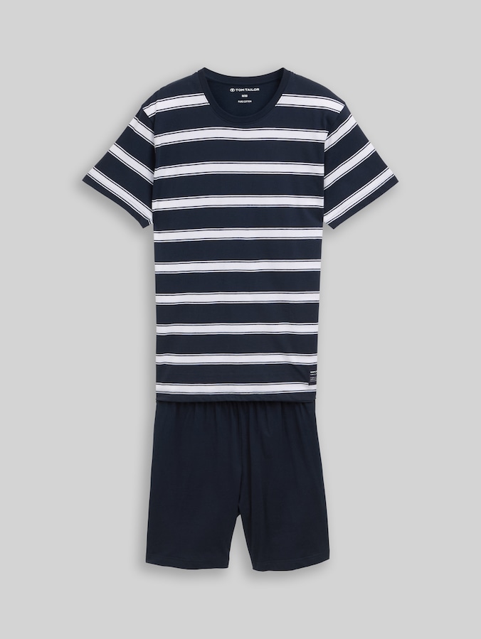 Pyjama-Set aus Baumwolle von Men, blue stripe