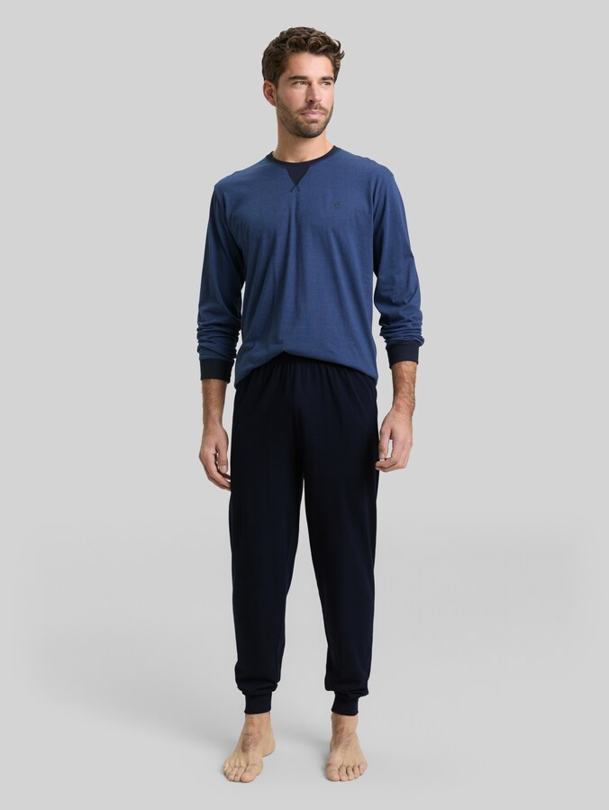 Pyjama-Set aus Baumwolle von Men, blue stripe