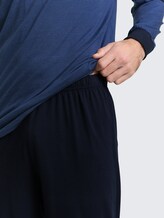 Pyjamaset met streepjesmotief - blue stripe - Detailaanzicht model