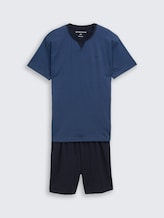 Pyjamaset met streepjesmotief - blue stripe - Product vooraanzicht