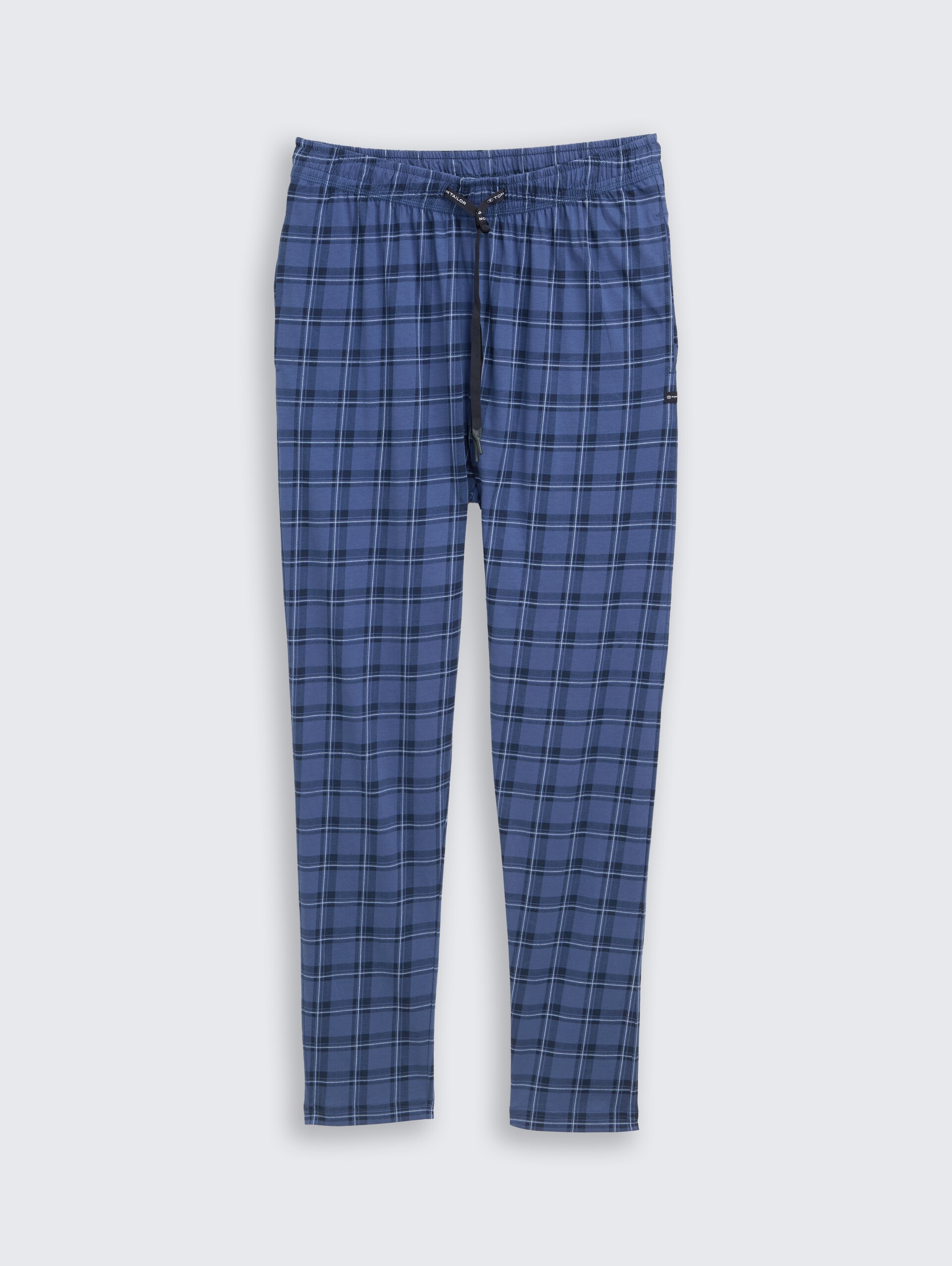 Pyjama-Hose aus Baumwolle - blue-medium-check - Vorder-Produkt-Ansicht
