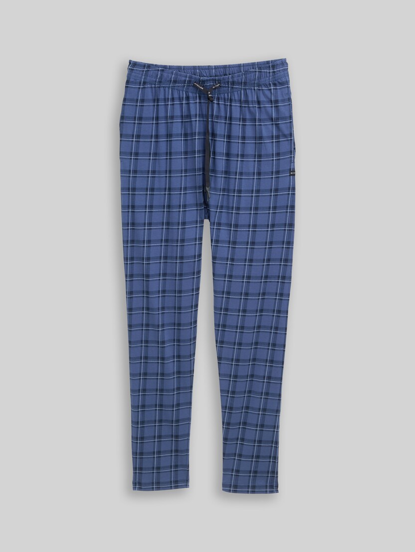 Cotton pyjama trousers by Men, blue-medium-check