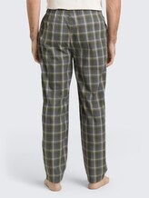 Pantalon de pyjama en coton - green-dark-check - Découpe Vue arrière du modèle