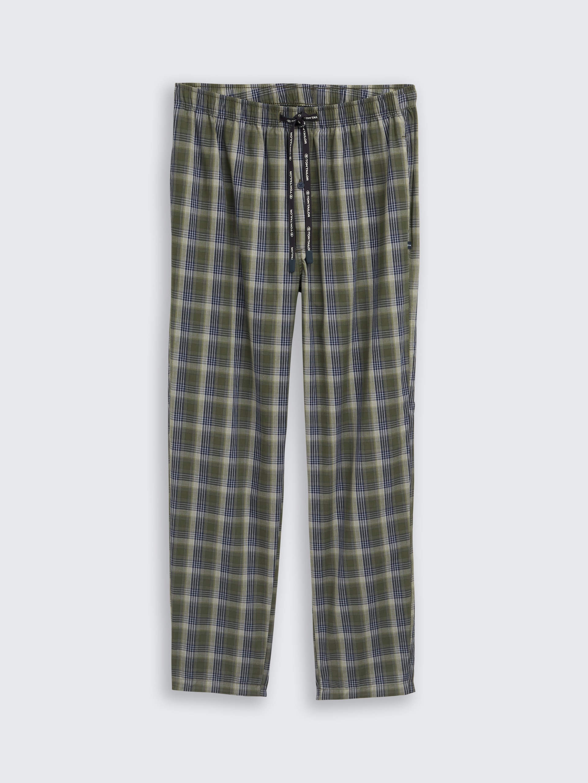 Pyjama broek van katoen - green-dark-check - Product vooraanzicht