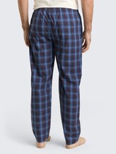 Pantalon de pyjama en coton - blue-dark-check - Découpe Vue arrière du modèle