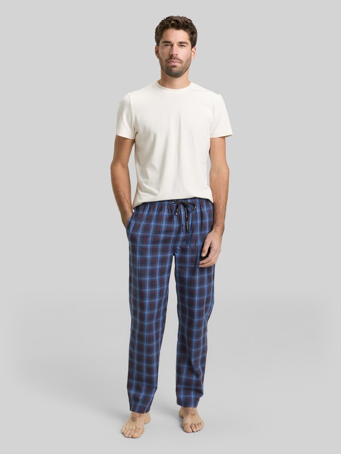 Pyjama-Hose aus Baumwolle von Men, blue-dark-check