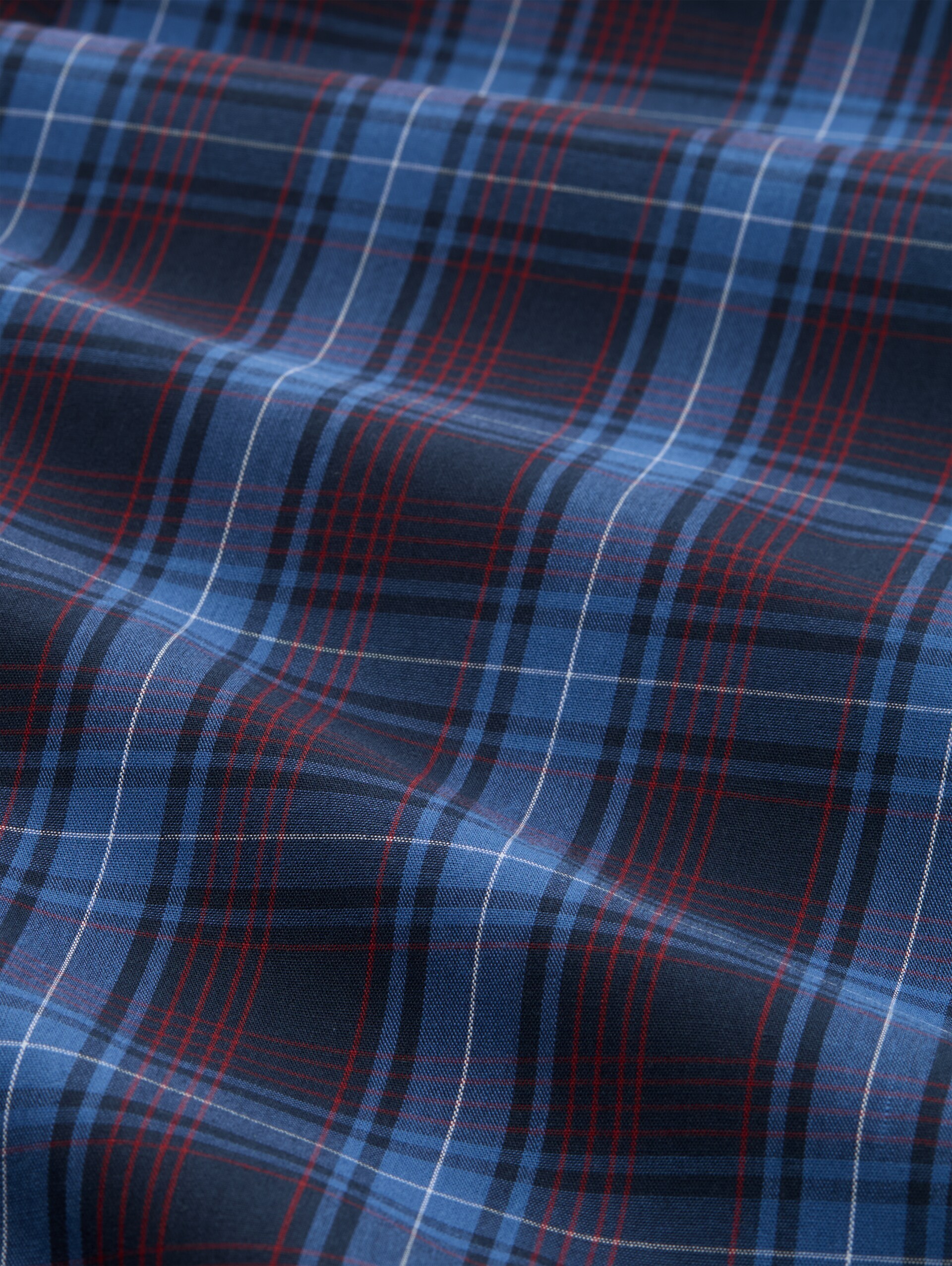 Pyjama broek van katoen - blue-dark-check - Materiaalweergave