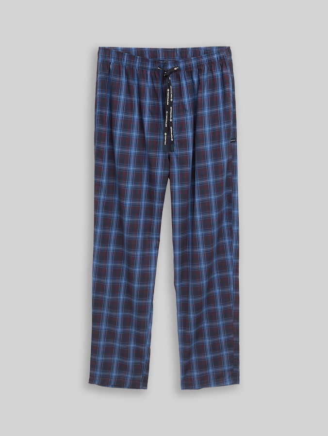 Pyjama broek van katoen door Men, blue-dark-check