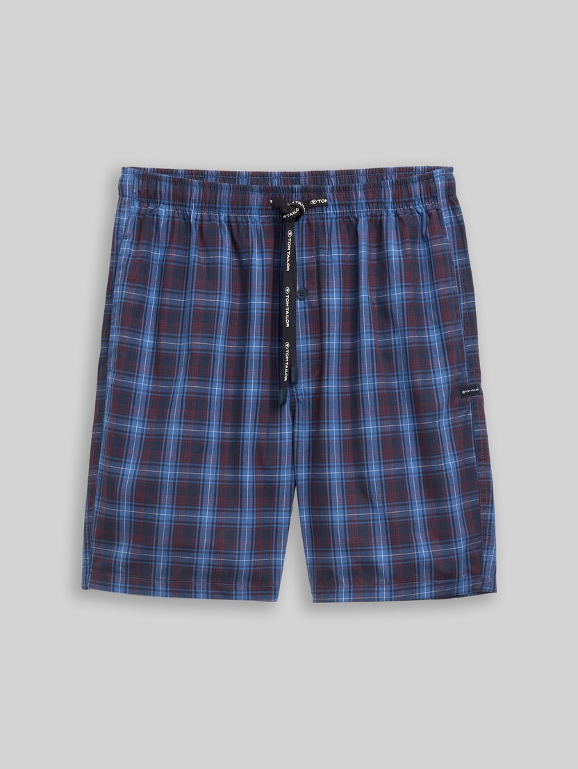 Boxer shorts with checked pattern by Men, blue-dark-check
