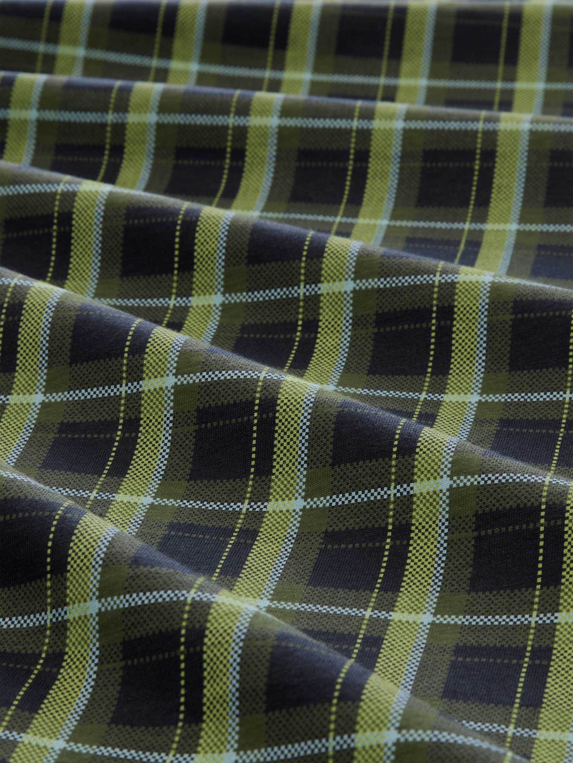 Pyjamaset met ruitjespatroon - green-dark-check - Materiaalweergave