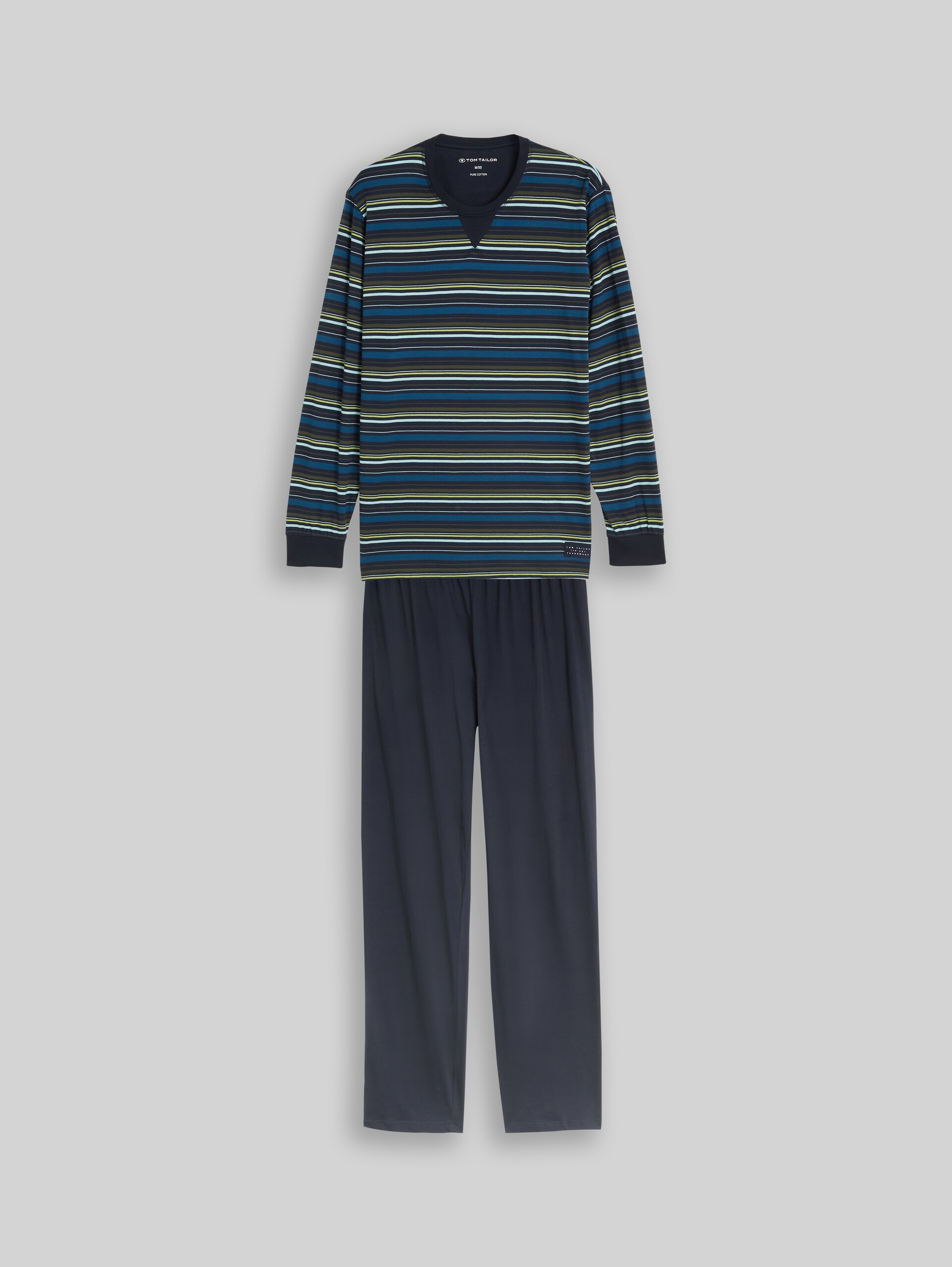 Pyjamaset met streepmotief - blue stripe - Product vooraanzicht