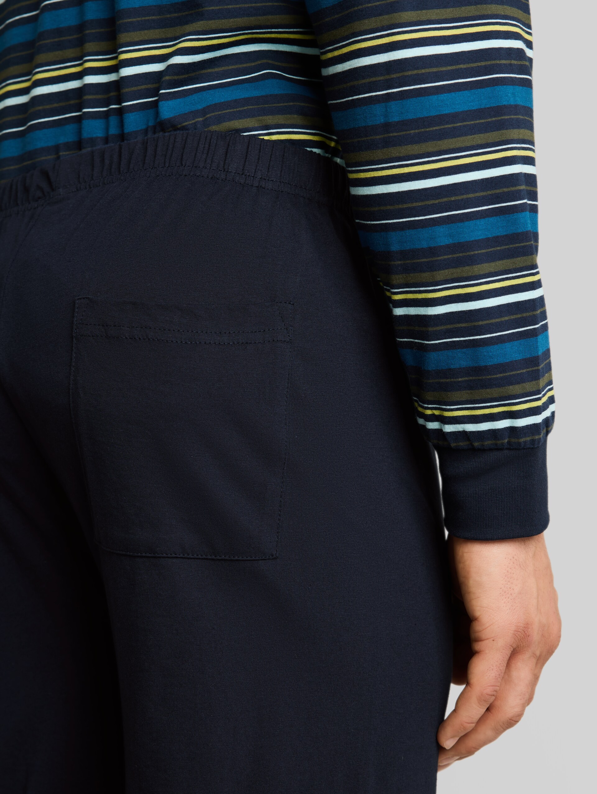 Pyjamaset met streepmotief - blue stripe - Detailaanzicht model