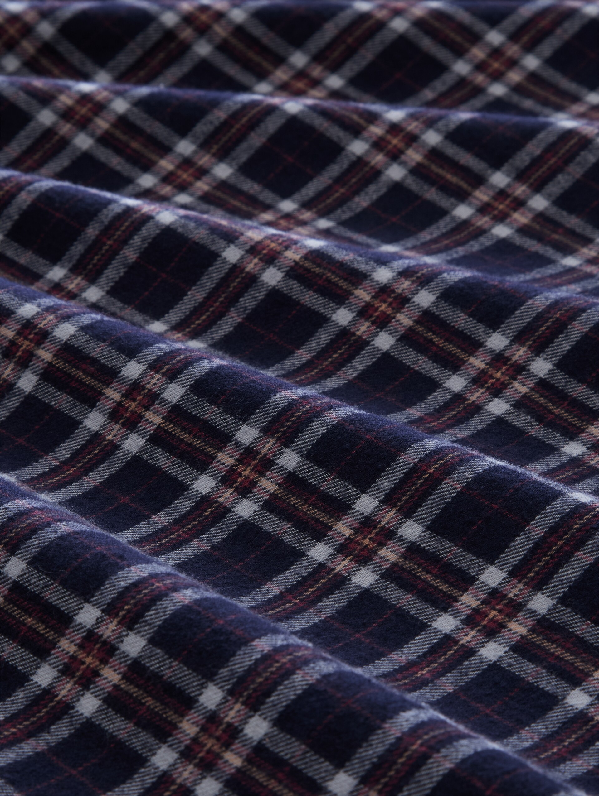 Pyjamaset met ruitjespatroon - blue-dark-check - Materiaalweergave