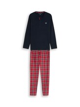 Geselecteerd, Pyjamaset met ruitjespatroon door Tom Tailor, rood
