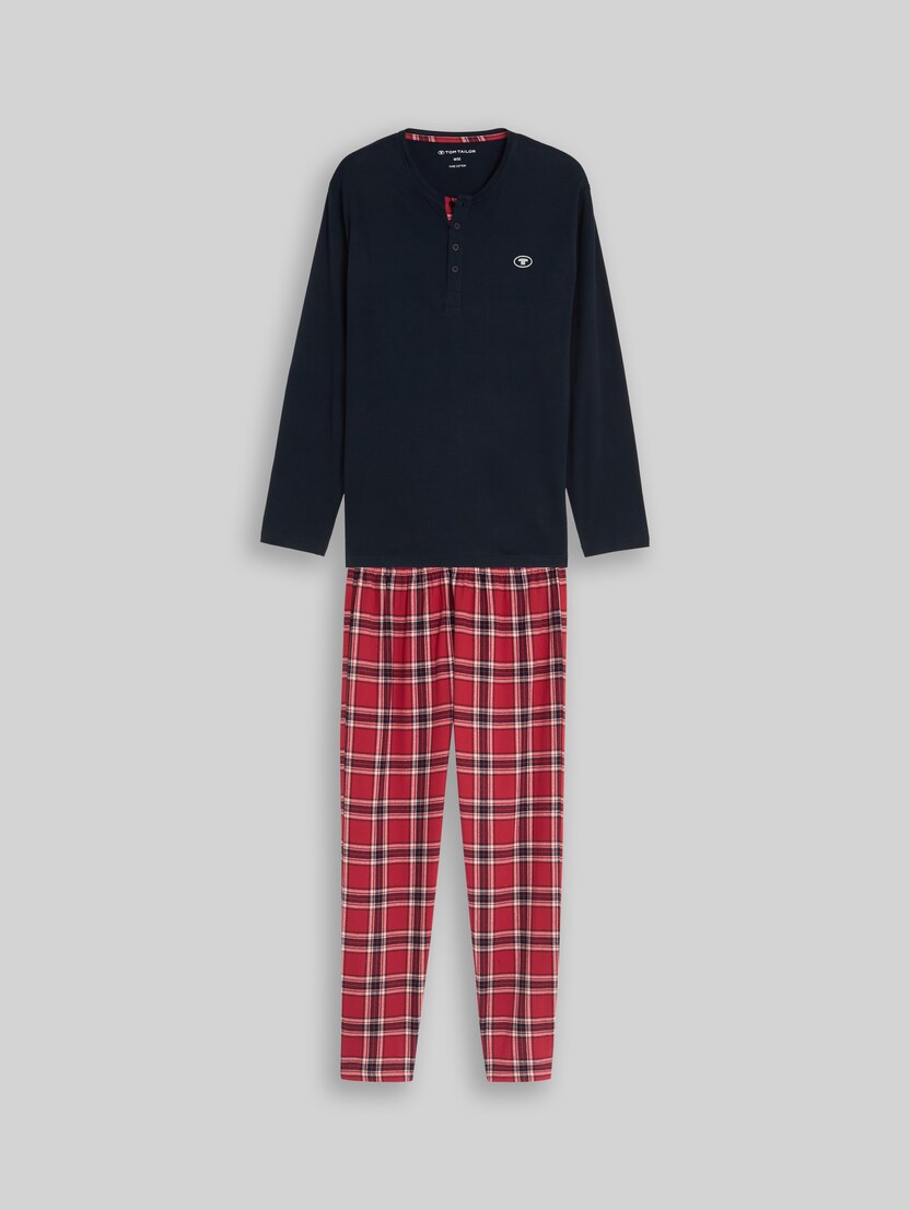 Pyjama-Set mit Karomuster von Men, red-medium-check