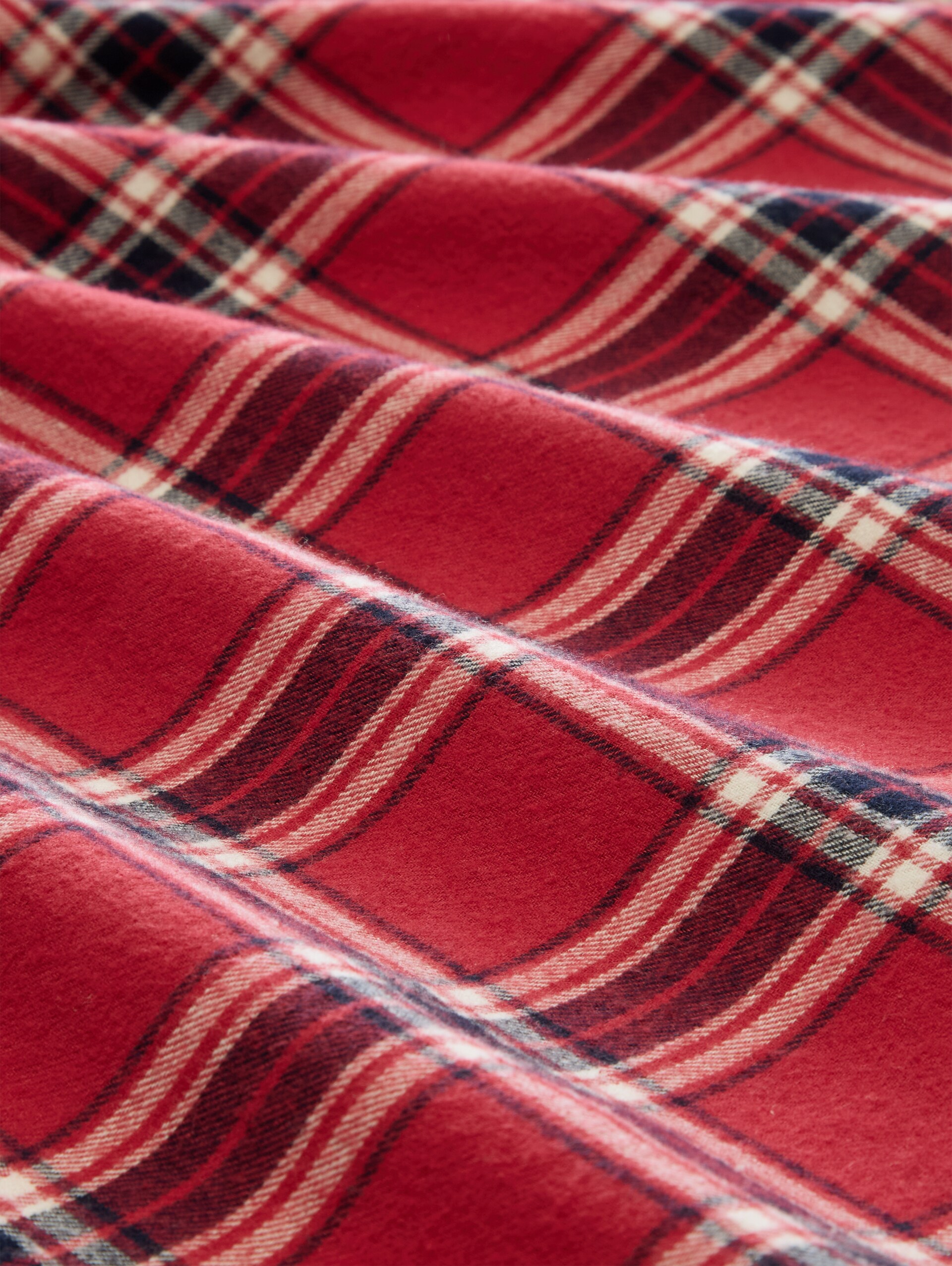Pyjama-broek van katoen - red-medium-check - Materiaalweergave