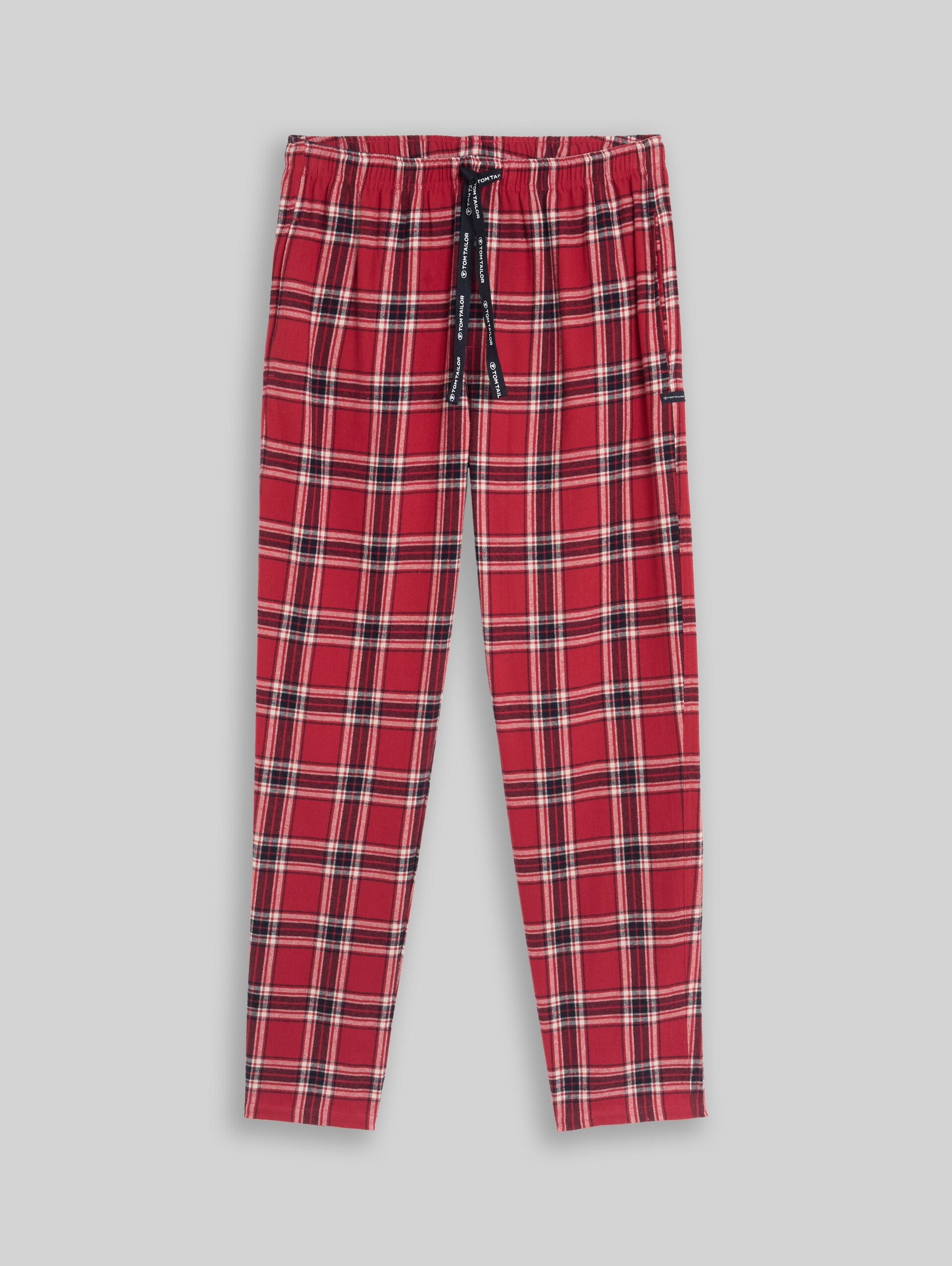 Pyjama-broek van katoen - red-medium-check - Product vooraanzicht