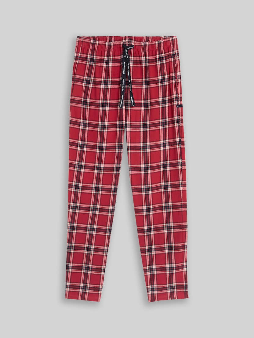 Pyjama-Hose aus Baumwolle von Men, red-medium-check