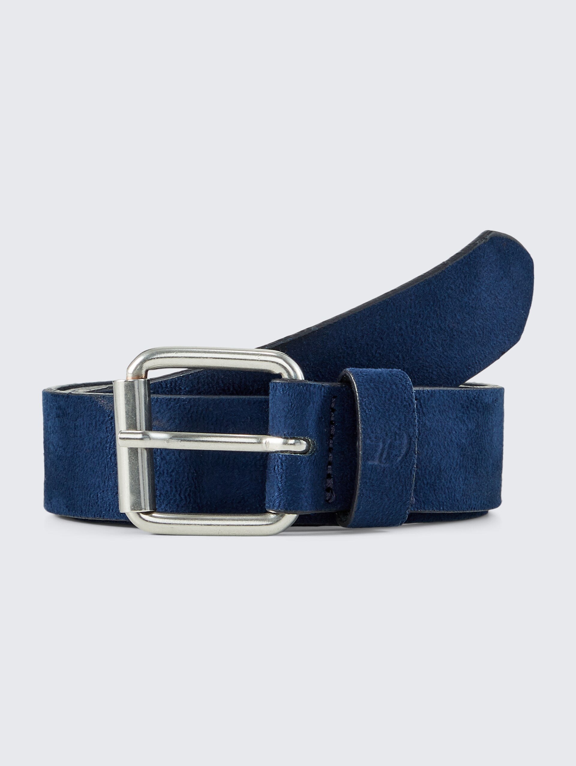 TTDOLLY Velourledergürtel mit eckiger Dornschließe - navy uni - Vorder-Produkt-Ansicht