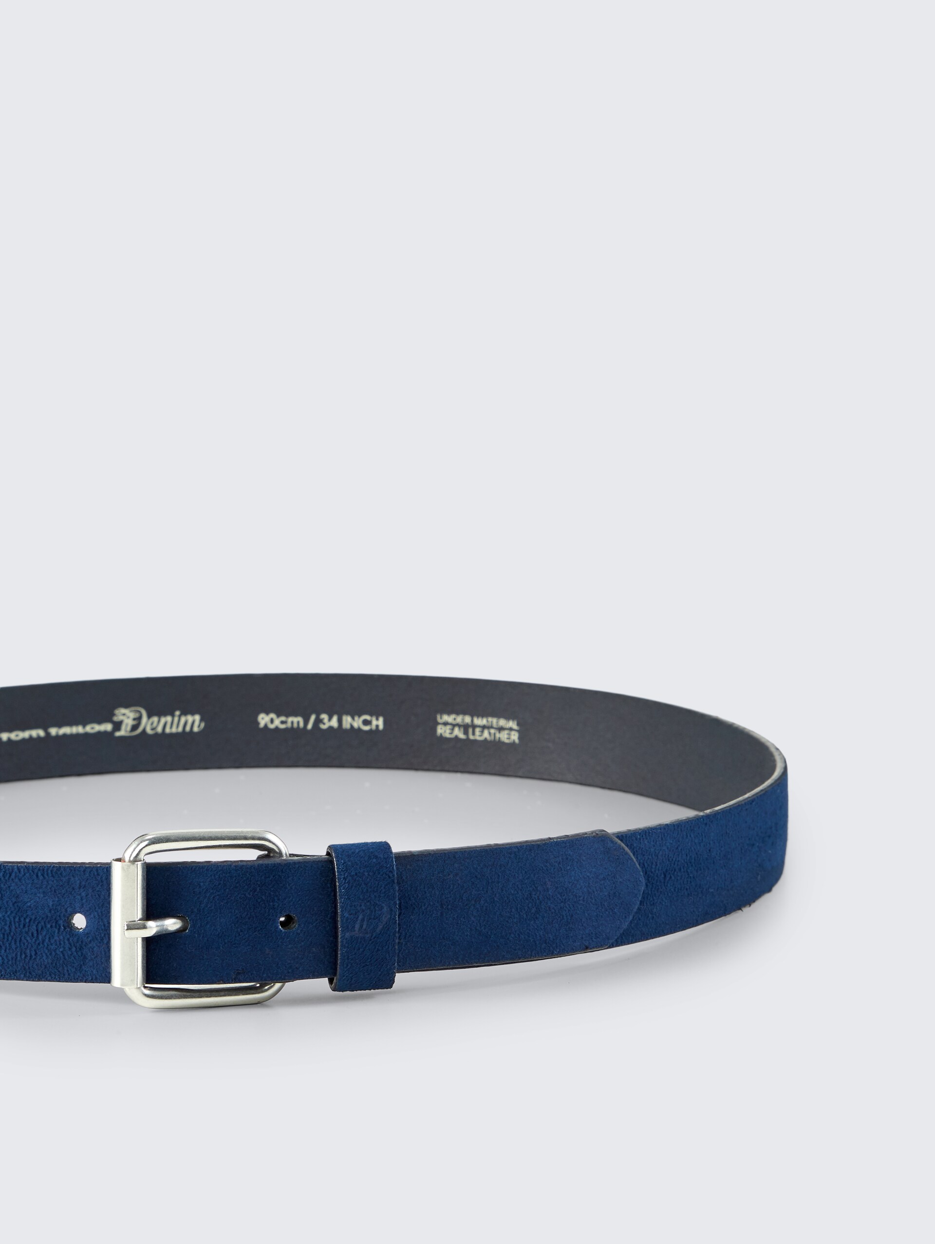 TTDOLLY Velourledergürtel mit eckiger Dornschließe - navy uni - Produkt-Ansicht von oben 