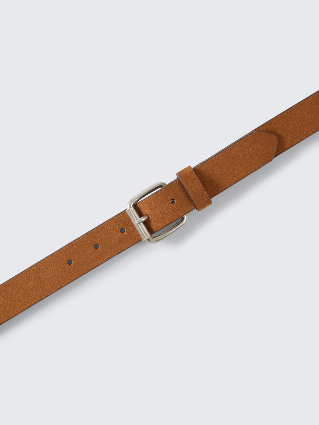 TTDOLLY Velourledergürtel mit eckiger Dornschließe - light brown uni - Produkt-Ansicht von oben 