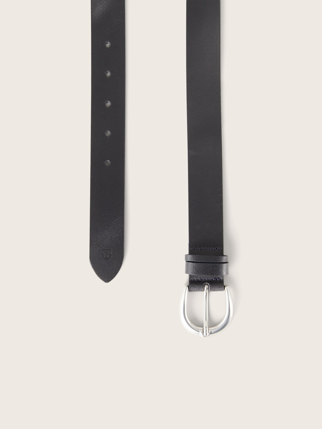 TTCARRIE Ledergürtel mit abgerundeter Dornschließe - navy uni - Produkt-Ansicht von oben 