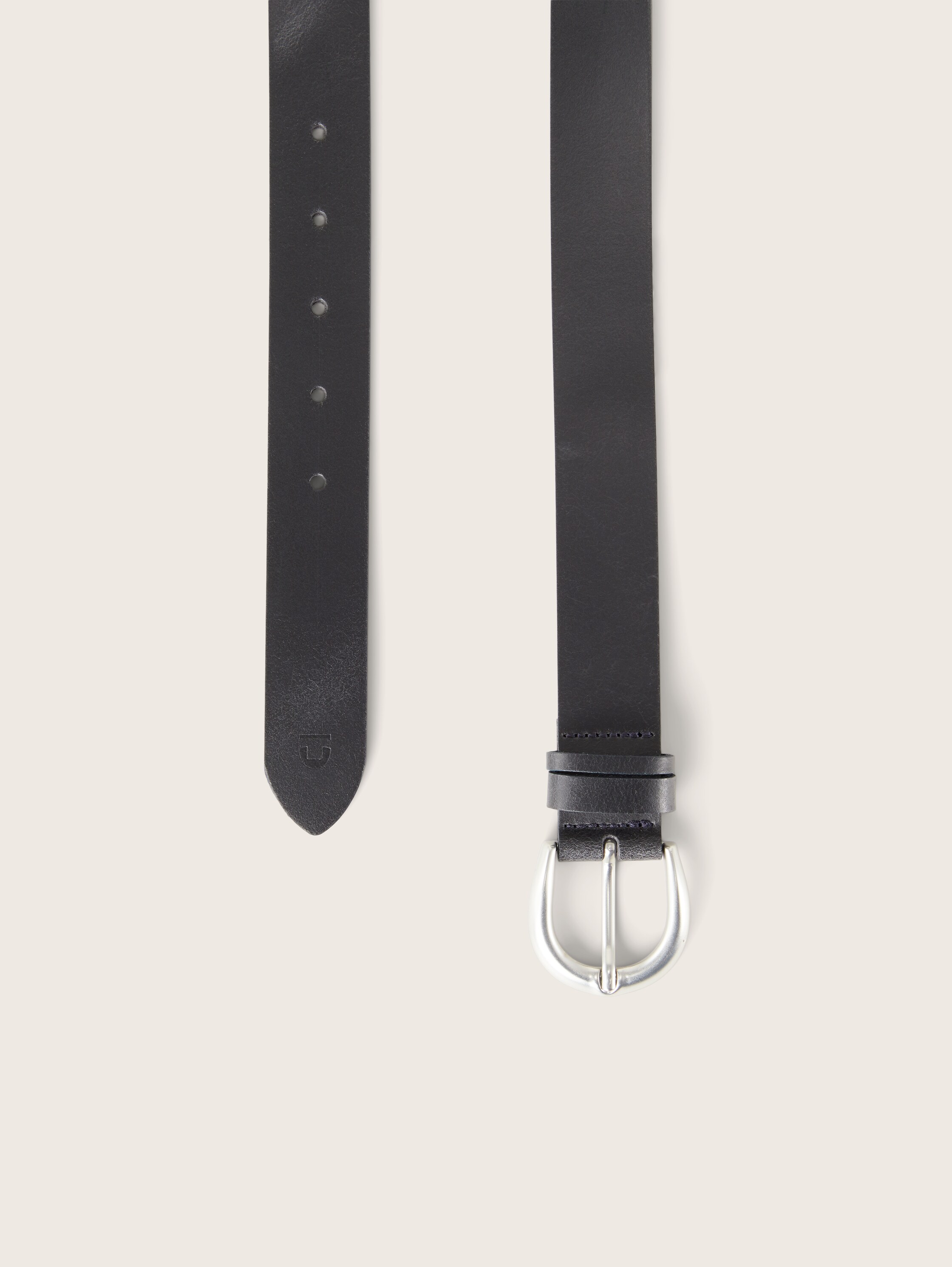 TTCARRIE Ledergürtel mit abgerundeter Dornschließe - navy_uni - 