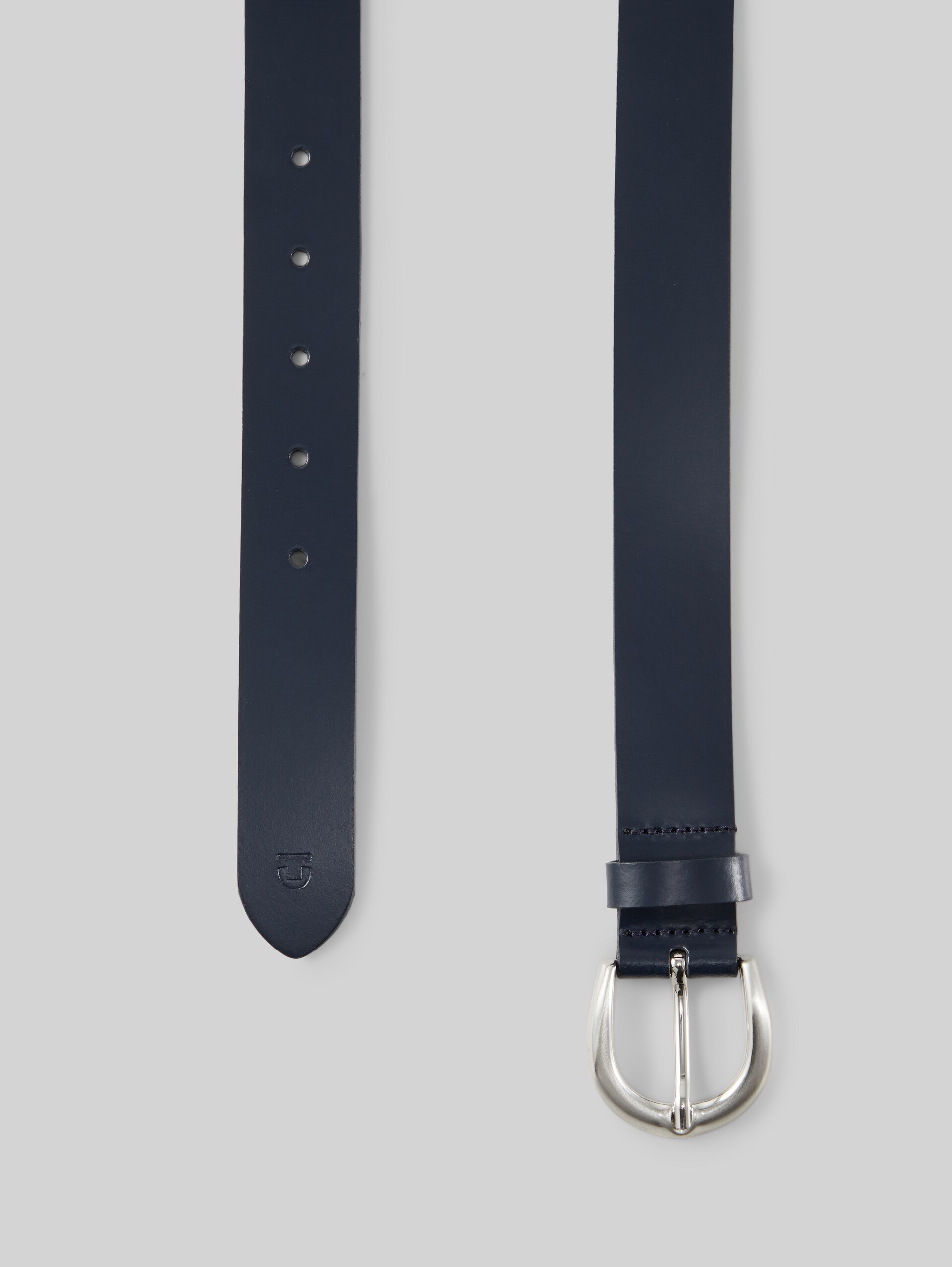 TTKATY Leren riem met afgeronde gesp - navy uni - Bovenaanzicht product 