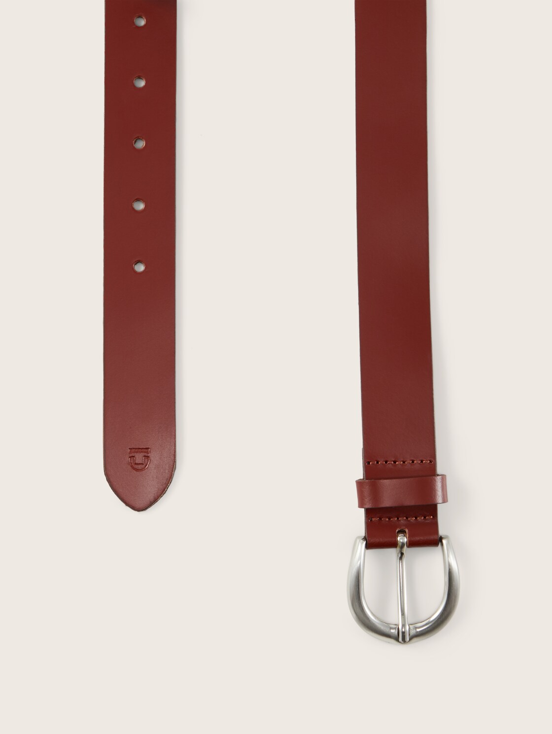 TTDKATY Ledergürtel mit abgerundeter Dornschließe - light brown uni - Produkt-Ansicht von oben 