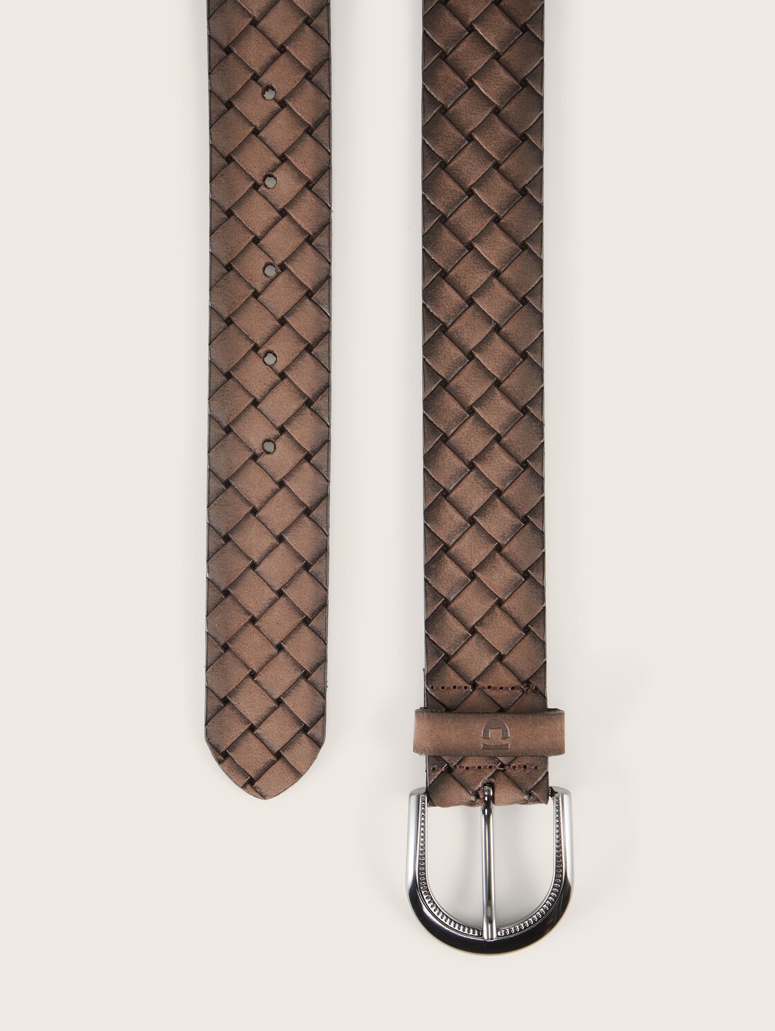 TTMARTHA Flechtgürtel aus Leder - brown uni - Produkt-Ansicht von oben 