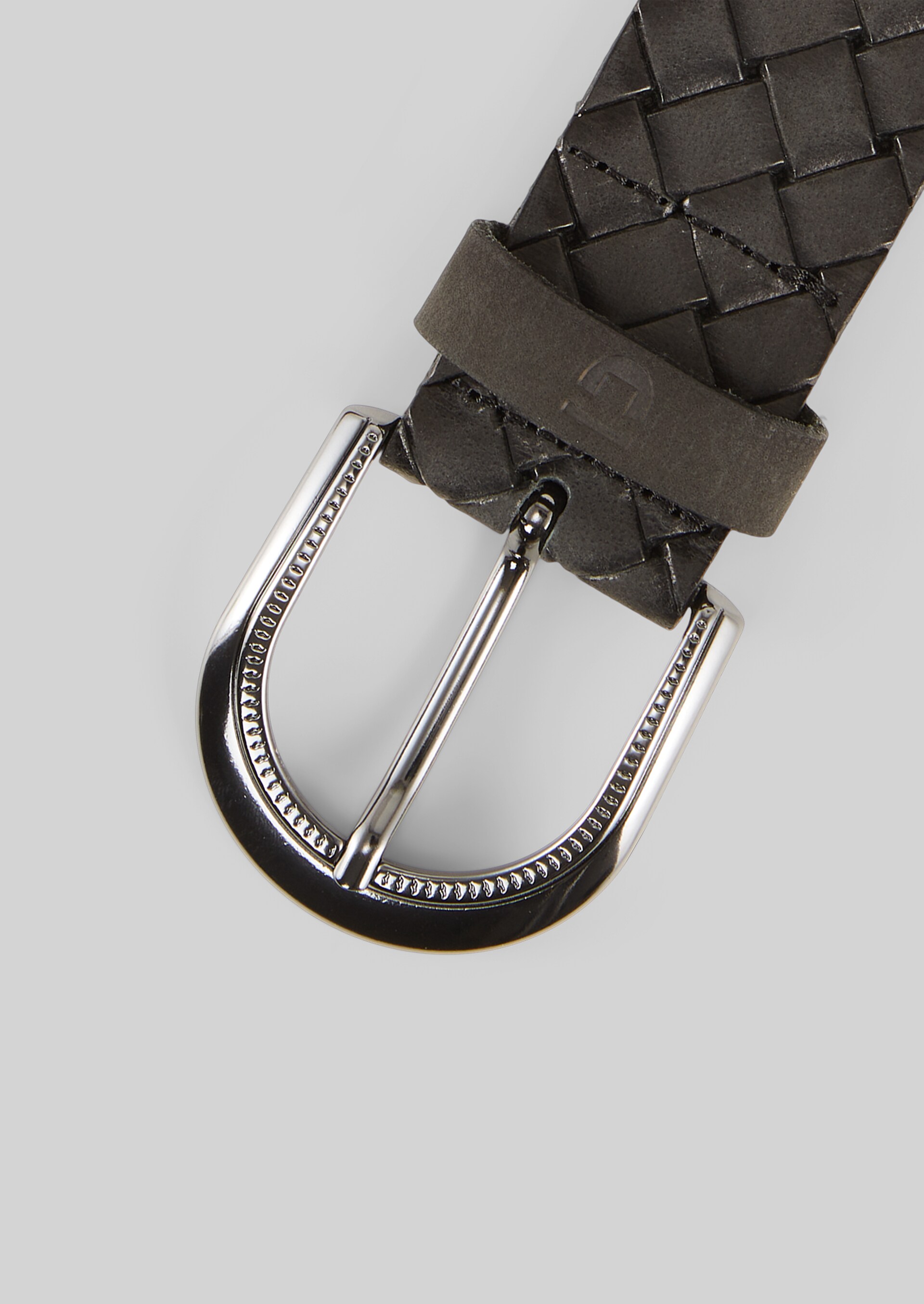 TTMARTHA gevlochten leren riem - black uni - Bovenaanzicht product 