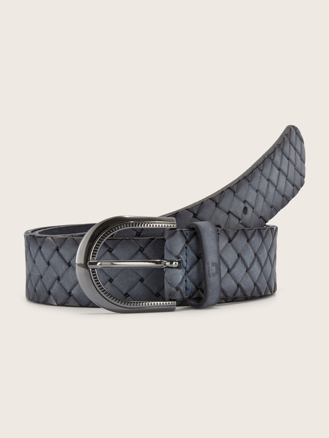 TTMARTHA Flechtgürtel aus Leder - blue uni valarta blue - Vorder-Produkt-Ansicht