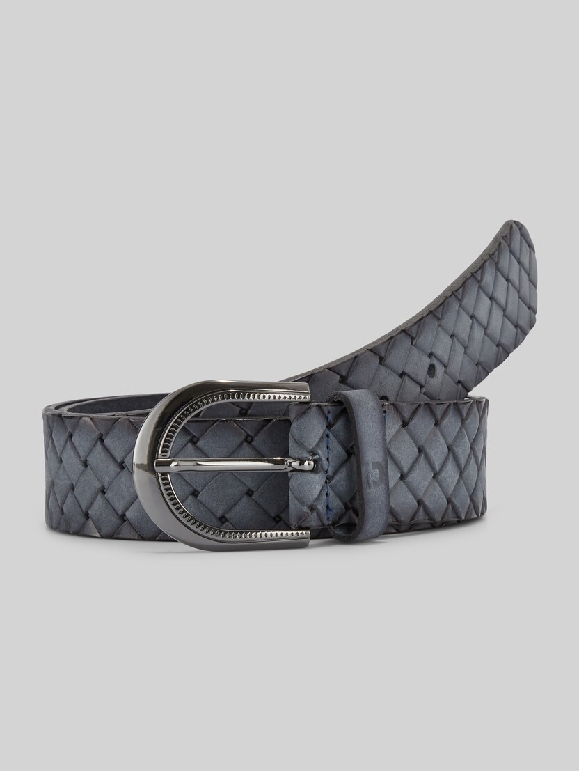 TTMARTHA Flechtgürtel aus Leder von Denim Female, blue uni valarta blue