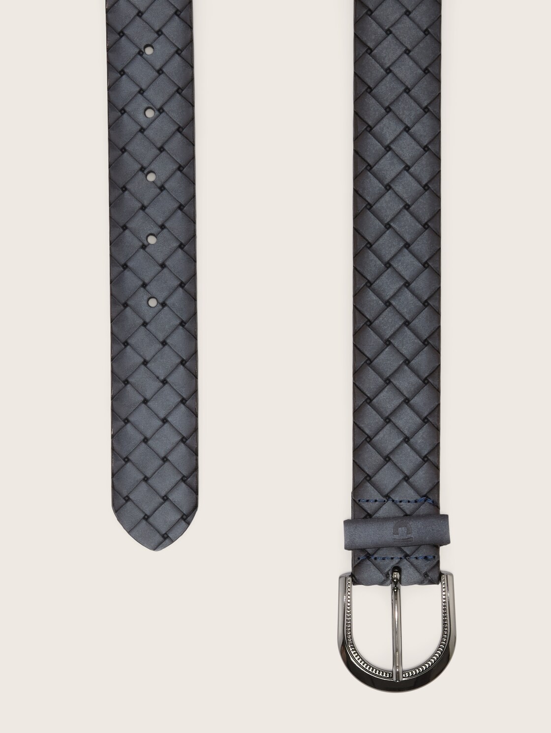 TTMARTHA Flechtgürtel aus Leder - blue uni valarta blue - Produkt-Ansicht von oben 