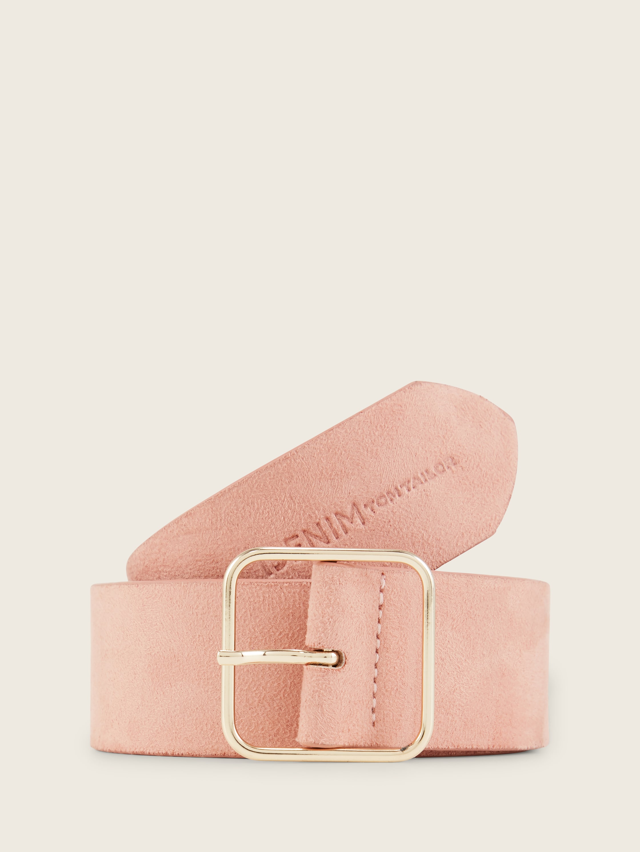 Ledergürtel - rose uni - Vorder-Produkt-Ansicht