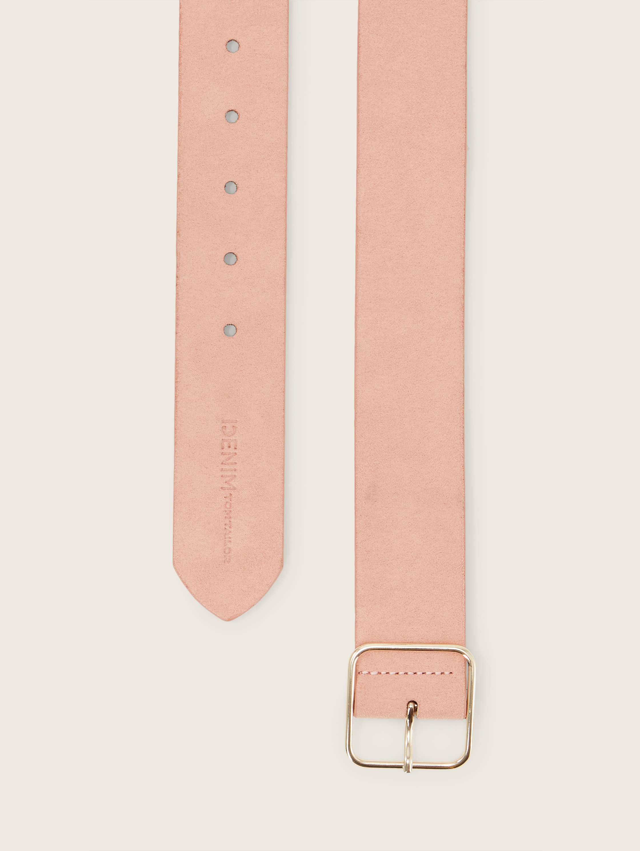 Ledergürtel - rose uni - Produkt-Ansicht von oben 