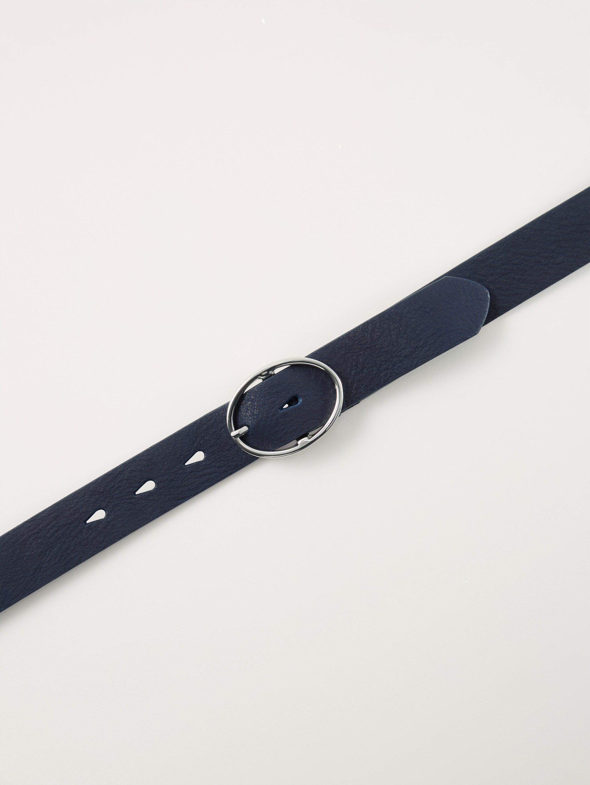 TTCARLIE Ledergürtel mit ovaler Dornschließe - navy_uni - 