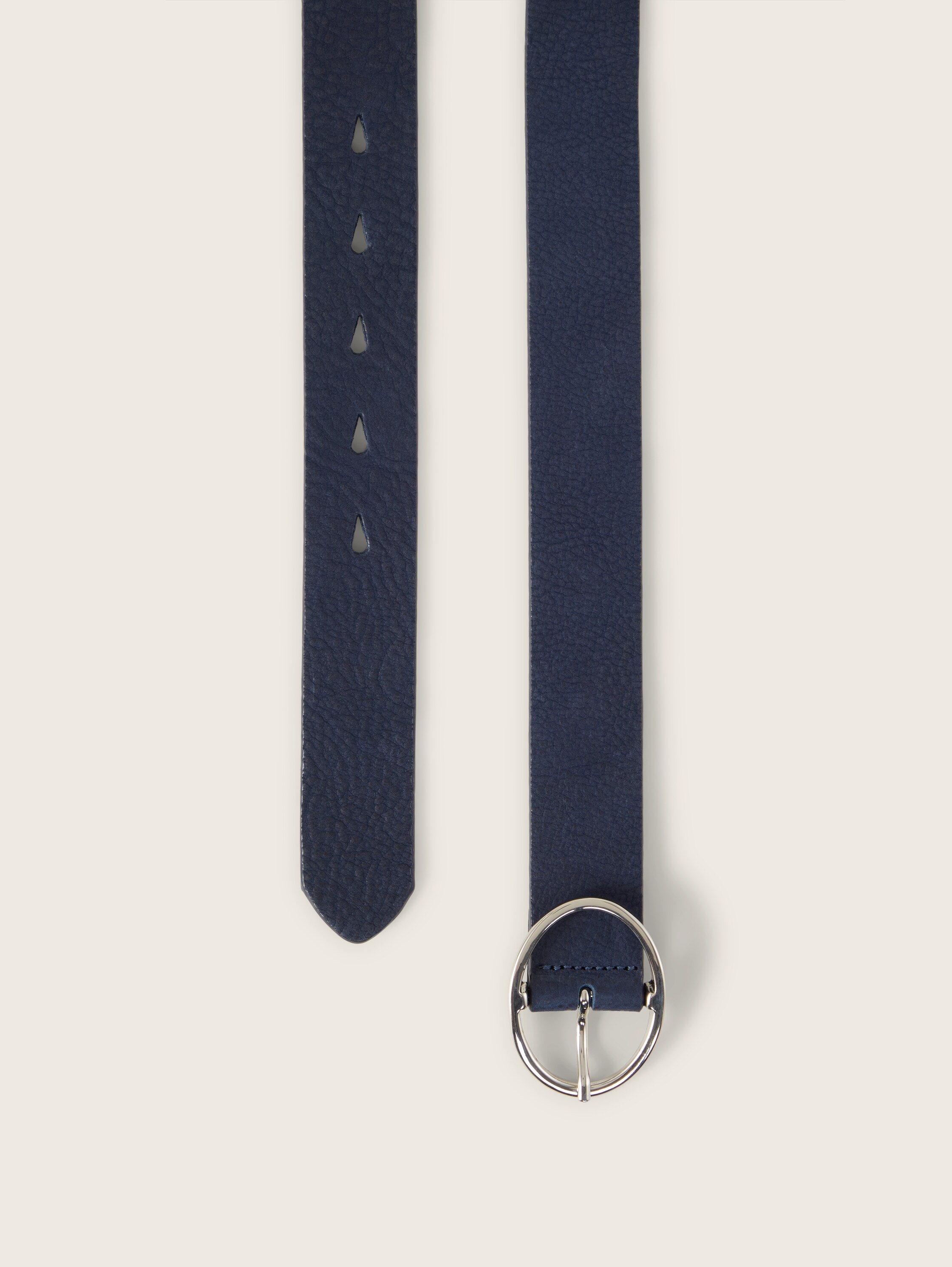 TTCARLIE Ledergürtel mit ovaler Dornschließe - navy_uni - 