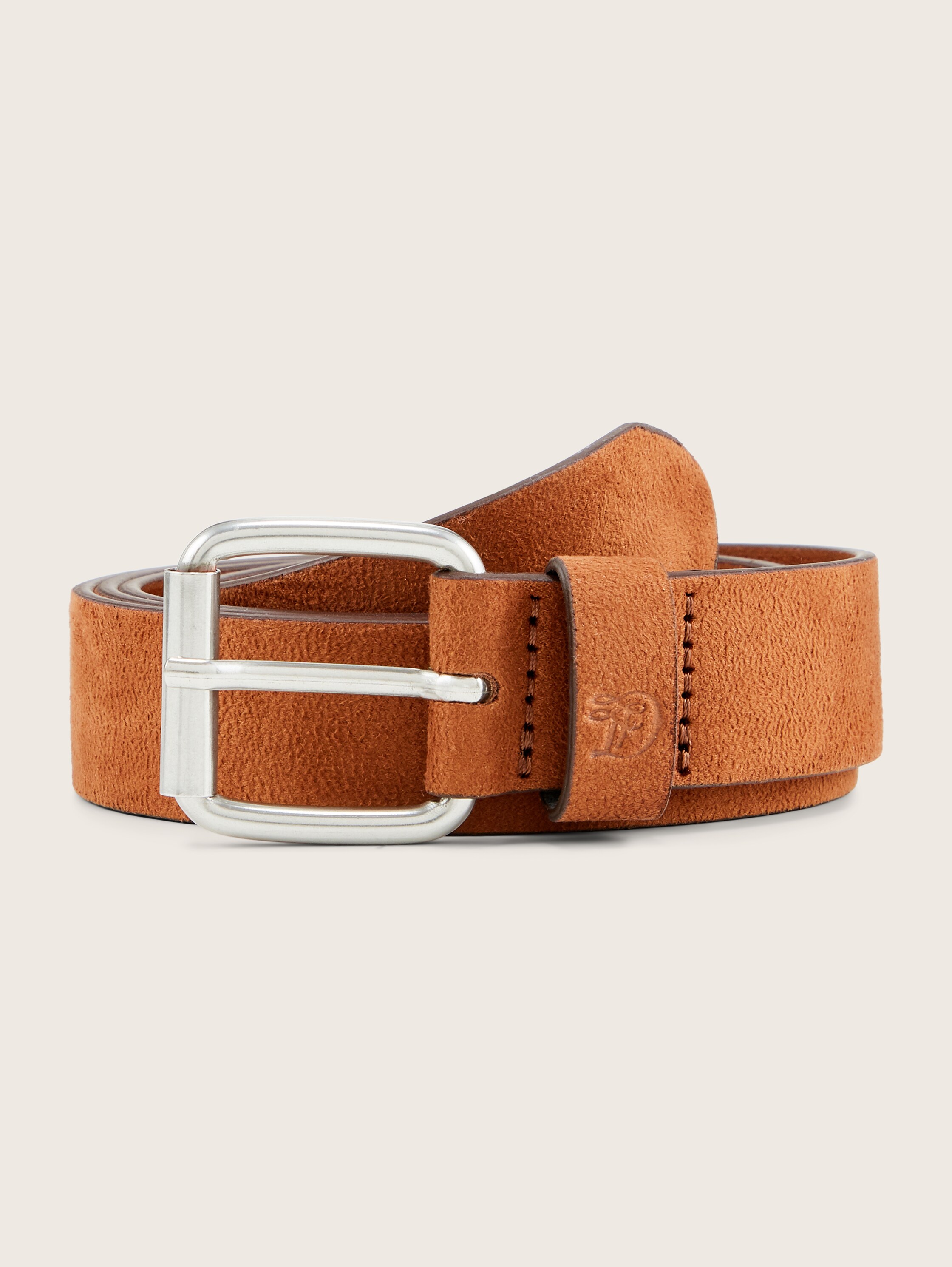 Plus - Gürtel aus Verloursleder - braun - 