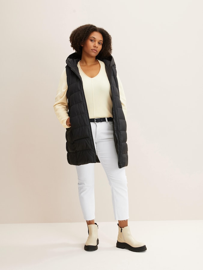 TTDDOLLY Plus Size - Suède leren riem met vierkante gesp door Denim Female, black uni