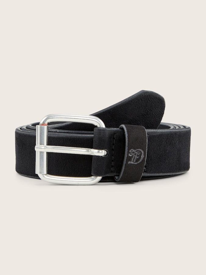 TTDDOLLY Plus Size - Suède leren riem met vierkante gesp door Denim Female, black uni