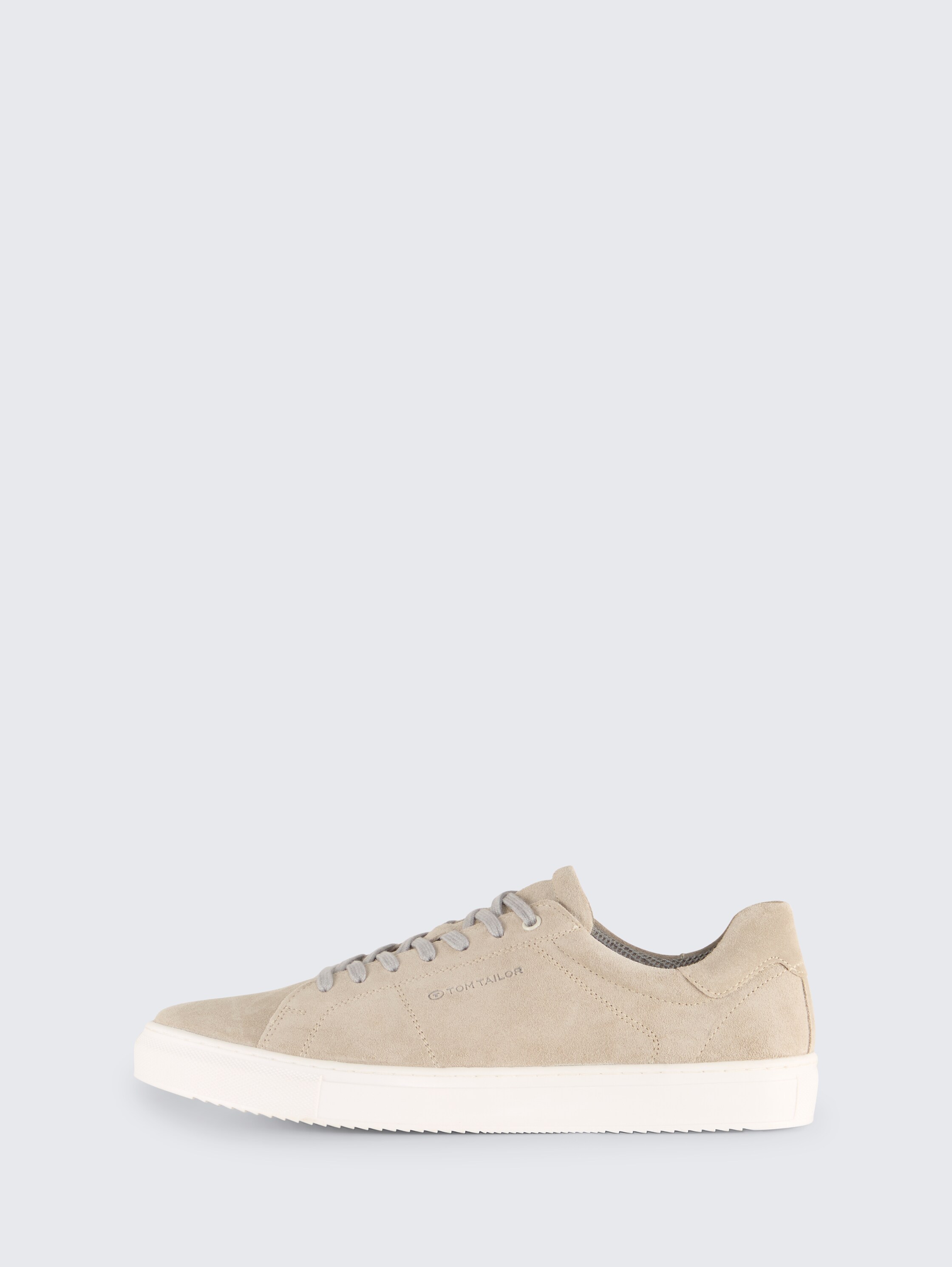 Sneakers met leer - sand - 