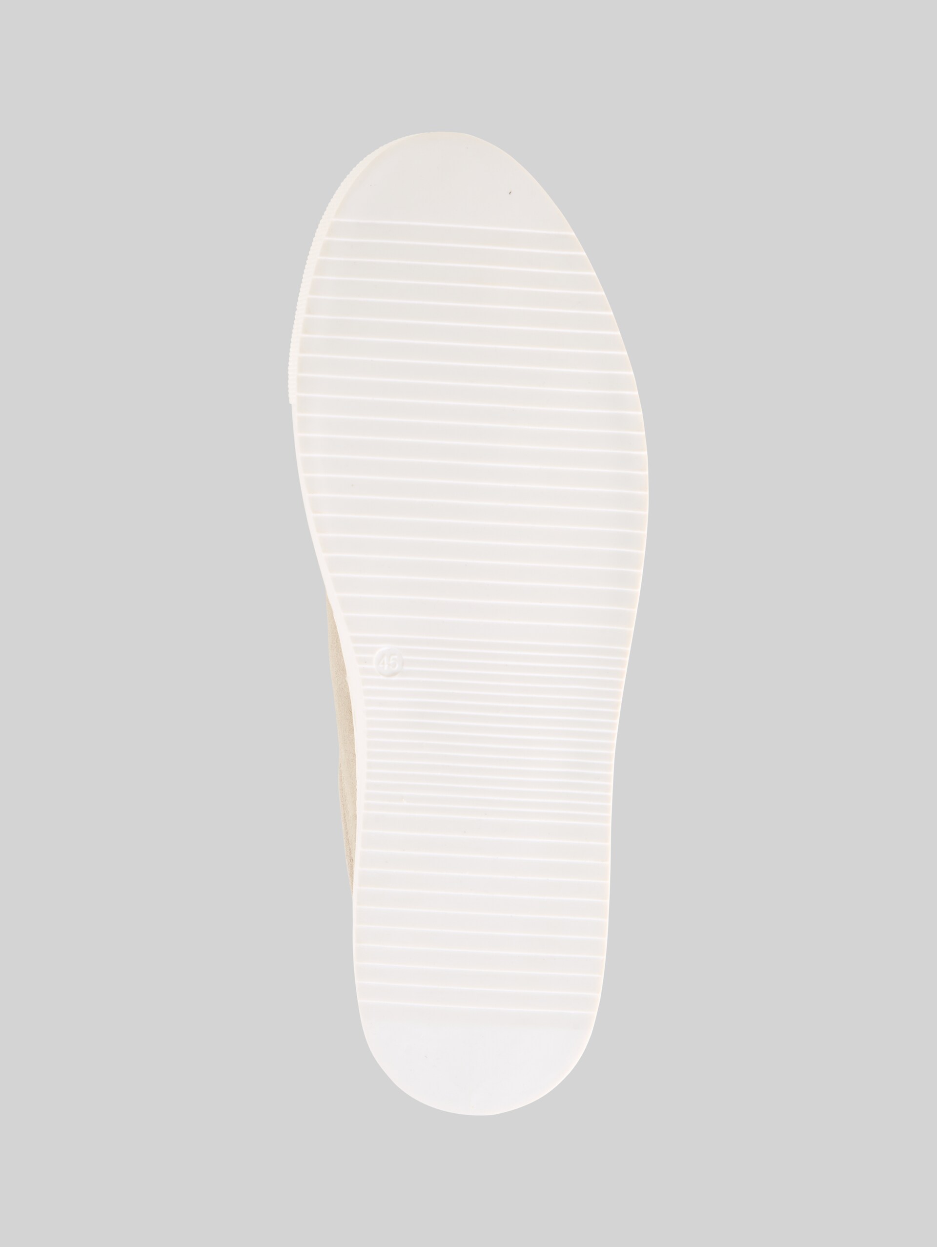 Sneakers met leer - sand - Productaanzicht zool 