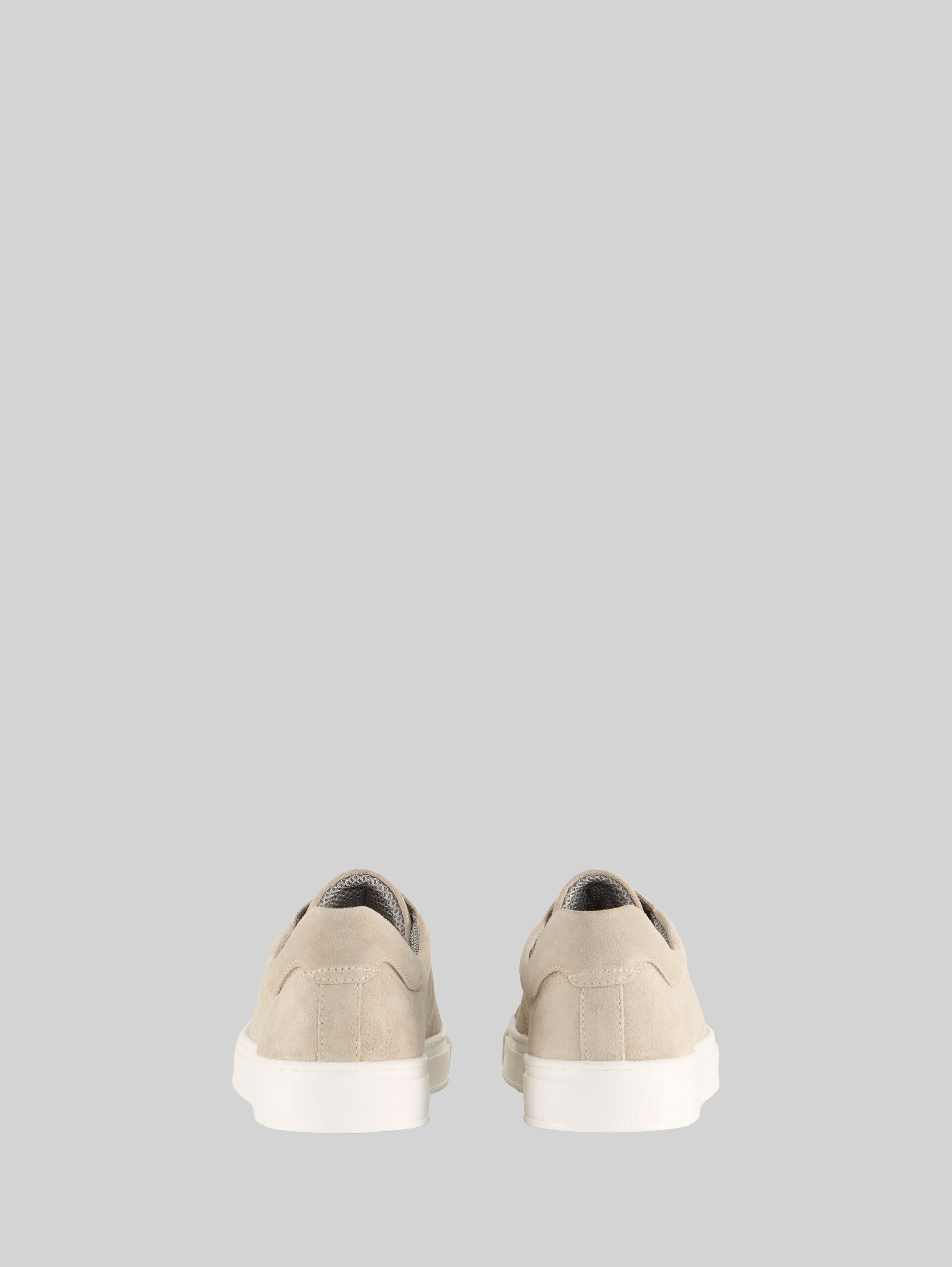 Sneakers met leer - sand - Achteraanzicht product