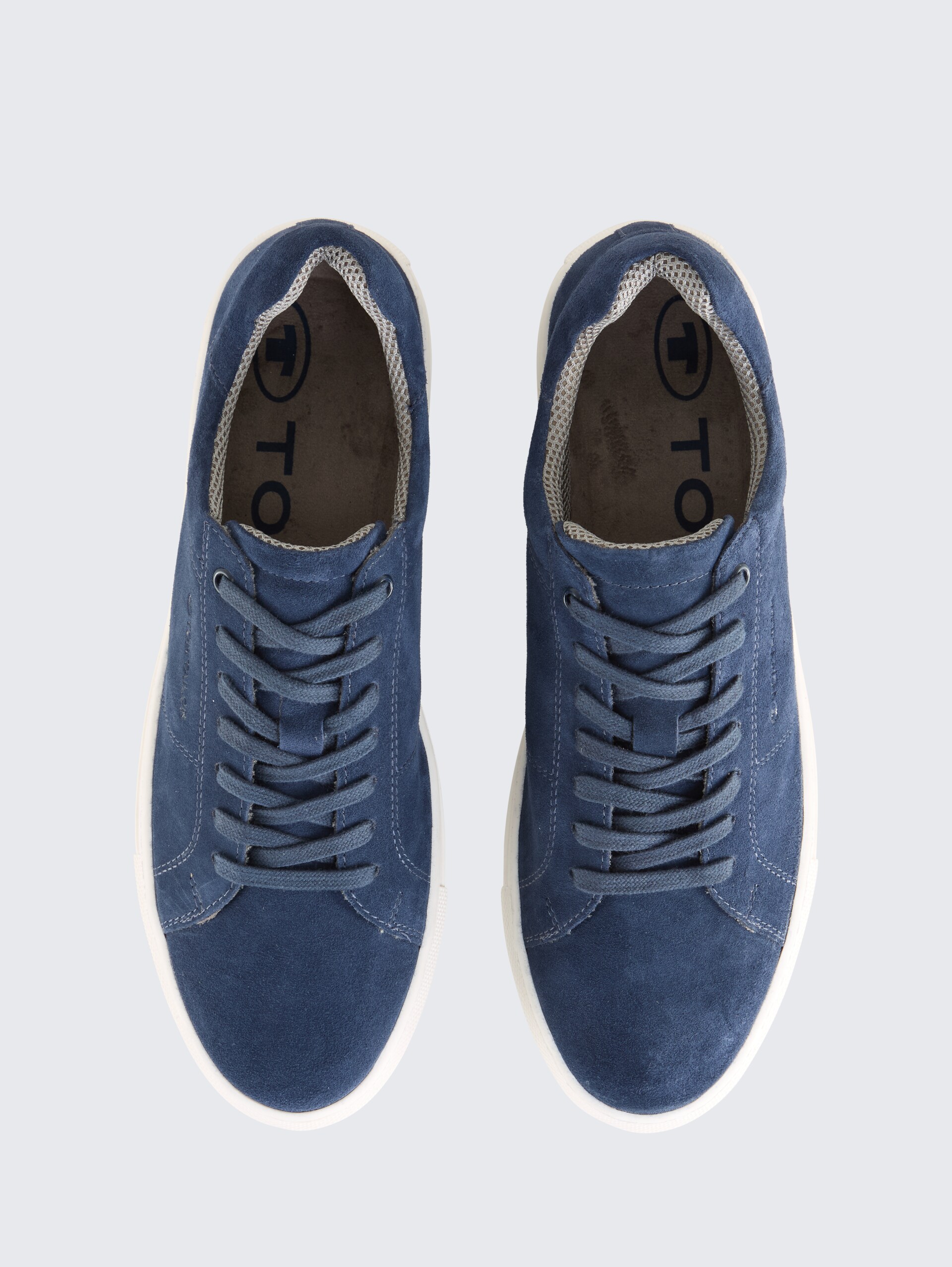 Sneaker mit Leder - navy - Produkt-Ansicht von oben 